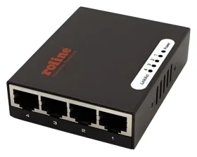 Roline mini switch 4 porty 10/100/1000 Mbps / Switch / Mini / 4 porty / 10/100/1000 Mbps (21.14.3514)