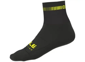 Alé LOGO Q-SKIN ponožky black/yellow