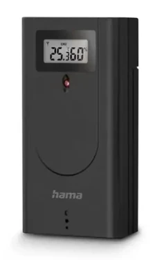 Hama Brac bezdrátový senzor k Hama meteostanicím černá / venkovní použití / teplota / vlhkost (222237)