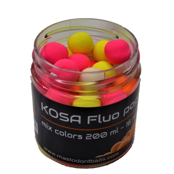 Mastodont Baits Fluo Pop-Up Boilies 16mm 200ml - Kosa,Mastodont Baits Fluo Pop-Up Boilies 16mm 200ml - Kosa