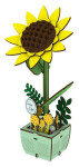 Dřevěná skládačka: Slunečnice