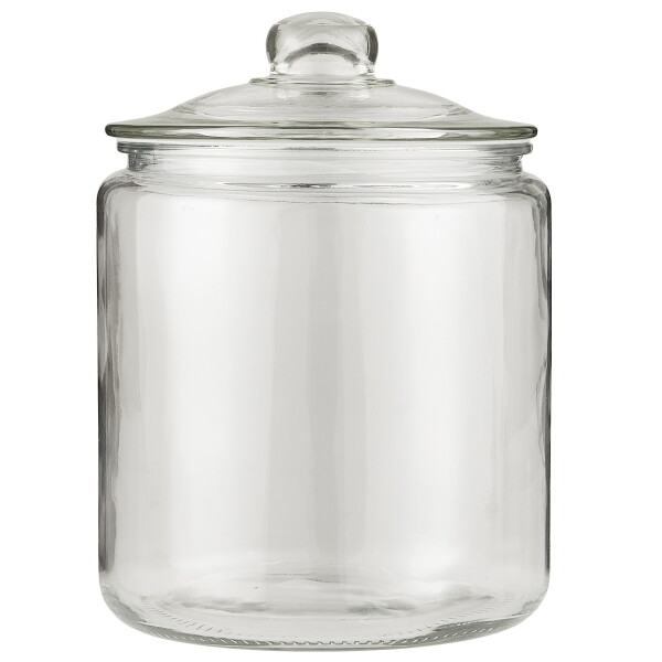Ib Laursen Skleněná dóza Clear 4 l, čirá barva, sklo