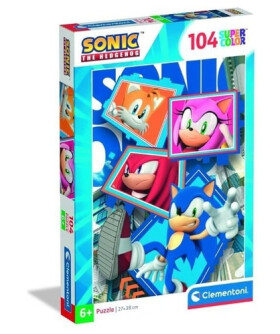 Puzzle Ježek Sonic: Parťáci 104 dílků