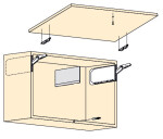 Blum Sada Aventos HKi Tip On mechanismus: silný, krytka: bílá (BLAHKI_15)