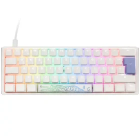 Ducky One 3 Classic Mini Cherry MX-Brown bílá / herní klávesnice / podsvícená / mechanická / drátová USB-C / DE (DKON2161ST-BDEPDPWWWSC1)