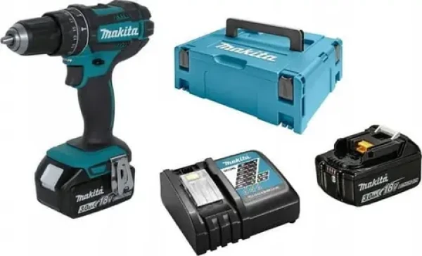Makita DHP482RFJ / Aku příklepový vrtací šroubák / Li-ion / 18V / 2x 3.0Ah (DHP482RFJ)