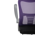 Dětská židle, výškově nastavitelná, fialová síťovina, KA-K2008 PUR
