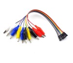DuPont kabel F s krokosvorkami - Barevný, 20 cm, 10 kusů