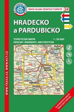 KČT 24 Hradecko, Pardubicko 1:50 000/turistická mapa