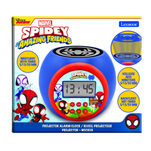 Lexibook budík Spidey se stropním projektorem