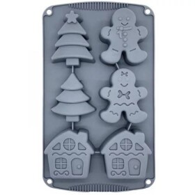 Dortisimo Silikonová forma na pečení/na mražené dezerty Vánoční motivy (na 6 ks)
