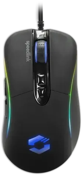 SICANOS RGB Gaming Mouse černá / drátová herní myš / optická / 5000 DPI / 7 tlačítek / USB-A / 1.8m (SL-680013-BK)