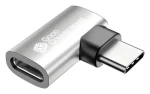 Good Connections USB4 adaptér USB-C lomený stříbrná / Adaptér / 40 Gbit/s / USB PD 240 W / 8K 60Hz (USB-AD400)