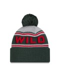New Era Pánská zimní čepice Minnesota Wild NHL Pom Wordmark