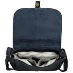 Stylová dámská koženková crossbody kabelka Arjona, tmavě modrá