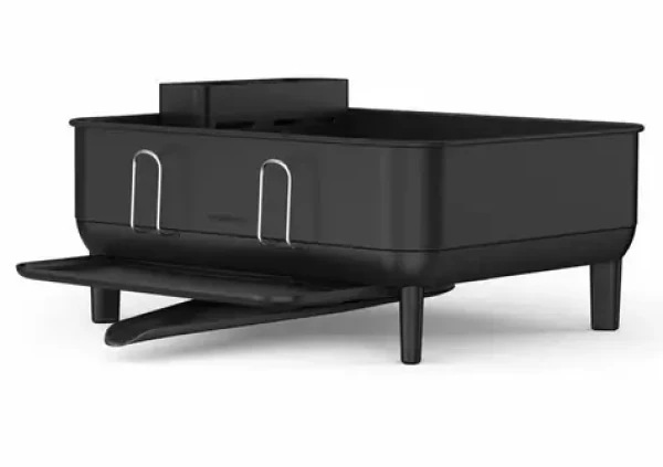 Simplehuman Compact Odkapávač na nádobí černá / rám z černé oceli / plast FPP (838810026411)