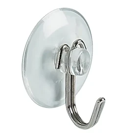 Spirella SUCTION HOOK háček s přísavkou průhledný / PVC / nerez ocel / průměr 36 mm (7610583109859)