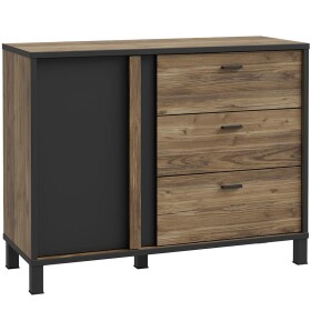 Komoda Haruki HYTK221 alpský smrk/černý