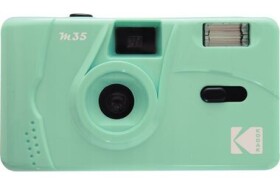 Kodak M35 zelená / Fotoaparát na film / 31mm objektiv / 35mm film / blesk (DA00234)