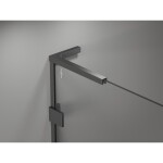 MEXEN/S - Lunar L sprchové dveře křídlové levé 135 cm, transparent, grafit metal 834L-135-000-95-00-L