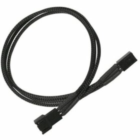 Nanoxia prodlužovací kabel 3-pin Molex 30cm černá / 9-1-017 / Single Sleeve (NX3PV3E)