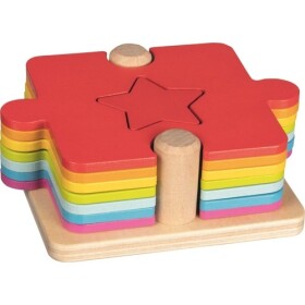Vkládačka puzzle 2v1 Tvary