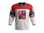 CCM Dres české hokejové reprezentace Martin Nečas Olymp 2026 - bílý Velikost: dětský XXS