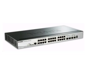 D-Link DGS-1510-28P 28-Port Gigabit Stackable SmartPro PoE Switch, 24x gigabit RJ45, 2x 10G SFP+ port, 2x SFP port EDF_385531