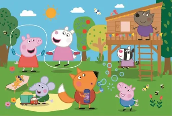 Trefl - Puzzle - Prasátko Peppa: Zábava v trávě MAXI