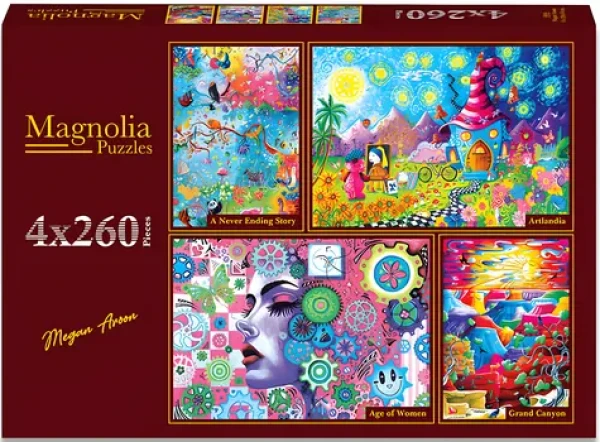 MAGNOLIA Puzzle Nekonečný příběh, Umělecký svět, Síla žen a Grand Canyon