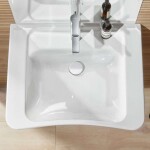 VILLEROY & BOCH - ViCare Umyvadlo 65x55 cm, s přepadem, otvor pro baterii, AntiBac, CeramicPlus, bílá 517867T2