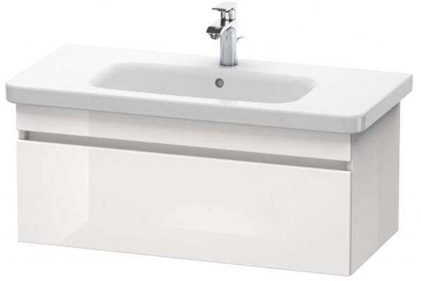 DURAVIT - DuraStyle Umyvadlová skříňka 40x93x45 cm, 1 zásuvka, lesklá bílá DS638202222