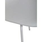 Židle jídelní, šedý plast, čtyřnohá kvová podnož