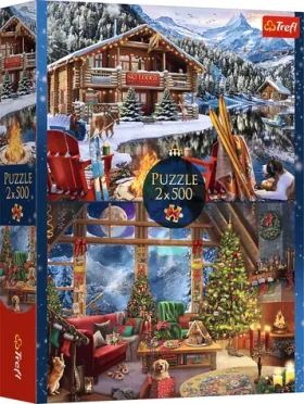TREFL Puzzle Vánoce v horách