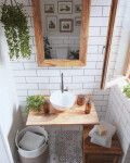 Umyvadlo na desku SAT Feel 38x38 cm bez otvoru na baterii SATUMFEEL3838 SATUMFEEL3838