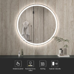 CERANO - Koupelnové LED zrcadlo Eterno - Ø 90 CER-8050BD6955