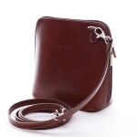 Dámská kožená crossbody Kirsten, tmavě hnědá
