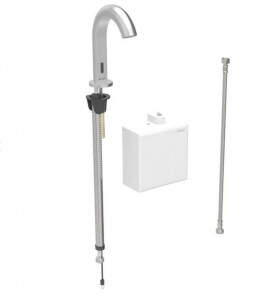 GEBERIT - Piave Elektronický umyvadlový ventil, napájení z generátoru, easy to clean, Bluetooth, kartáčovaná nerez 116.165.SN.1