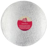 FunCakes Dortová podložka stříbrná Kruh 25 cm Tloušťka 12 mm