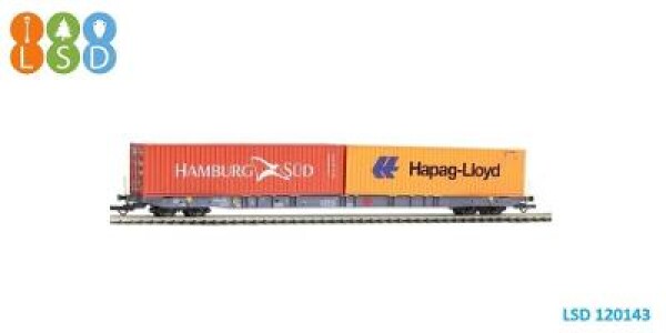 Z120143 H0 - nákladní vůz Sggnss Ermewa Hapag-Lloyd + Hamburg Süd