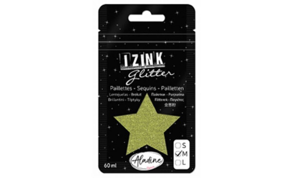 Třpytky IZINK Glitter velikost světle zelená, 60 ml, vydání