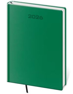 Diář 2026 týdenní A5 Soft - zelená