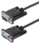 StarTech RS232 null modem kabel černá / Sériový kabel / DB-9 - DB-9 / křížený / 3 m (9FMNM-3M-RS232-CABLE)