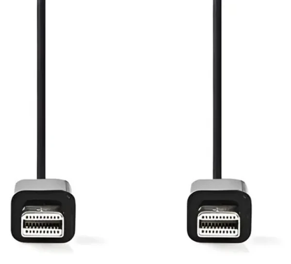 Nedis Mini DisplayPort 1.2 černý / Kabel / mini DisplayPort - mini DisplayPort / 1 m / 21,6 Gbps (CCGP37500BK10)