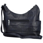 Módní dámská koženková crossbody kabelka Mayra, tmavě modrá