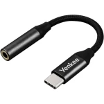 YENKEE YTC 102 Redukce USB-C (M) na Jack 3.5mm (F) 6.5 cm černá (8590669303663)