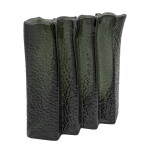 House Doctor Skleněná váza Zuri Deep Forest 21 cm, zelená barva, sklo