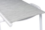 KETTLER BASIC PLUS hliníkové lehátko - bílá / světle šedá