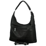 Módní dámská koženková kabelka na rameno Coveri Luiza, černá