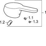 HANSA - Prado Ovládací páka, chrom 01580073